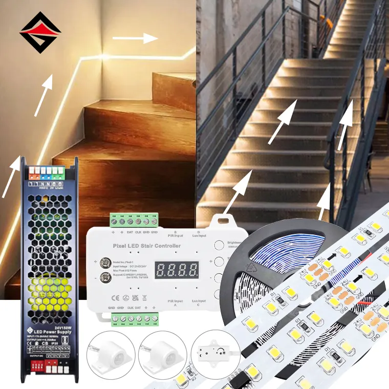 Set LED Lampu Strip LED Stair