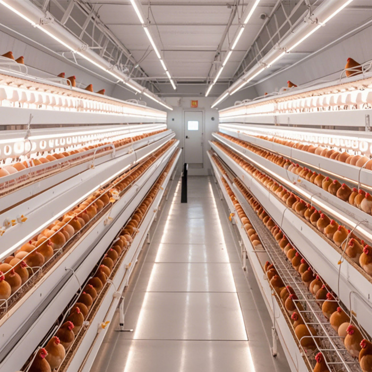 Aplikasi saka Lampu LED ing LEDING Breeding HEN